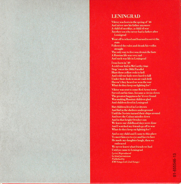 Billy Joel : Leningrad (CD, Mini, Maxi)