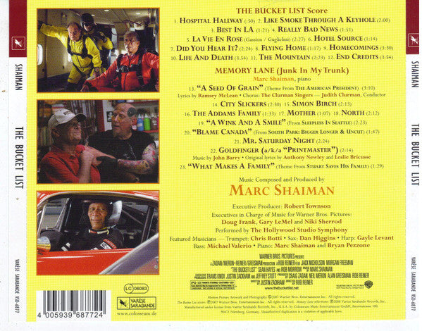 Marc Shaiman : The Bucket List (Original Motion Picture Soundtrack) (CD, Album)