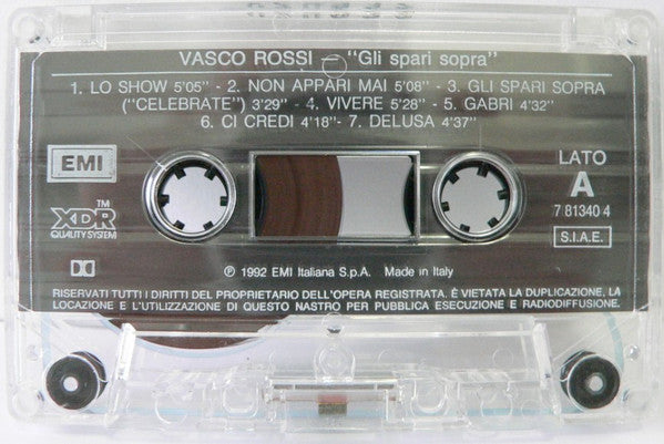 Vasco Rossi : Gli Spari Sopra (Cass, Album)