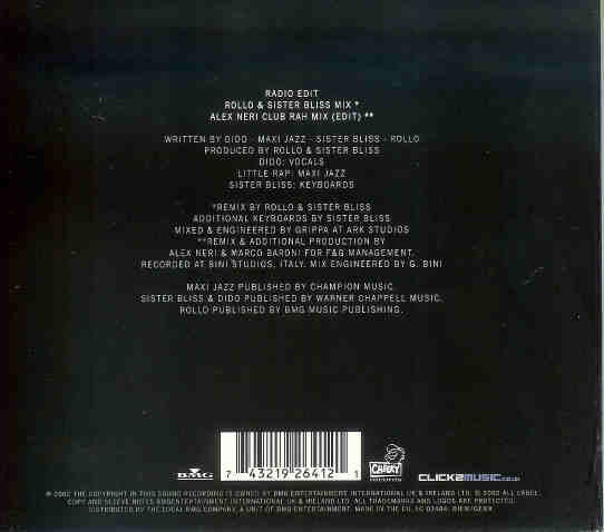 Faithless Featuring Dido : One Step Too Far (CD, Single, Dig)