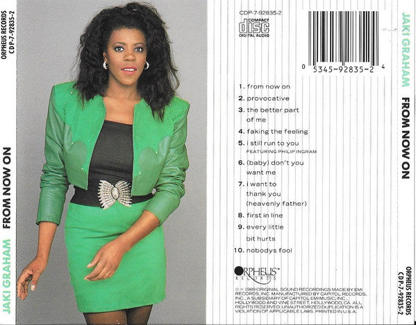 Jaki Graham : From Now On (CD, Album)
