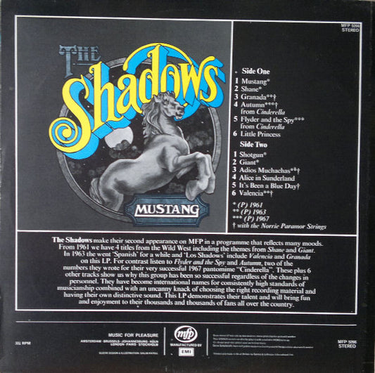 The Shadows : Mustang (LP, Comp)