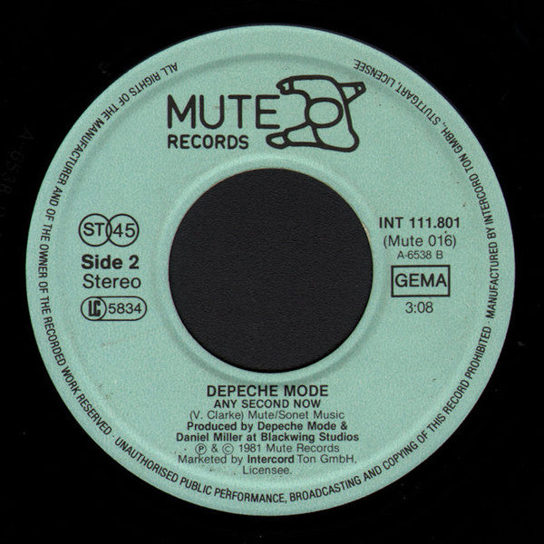 Depeche Mode : Just Can't Get Enough (7", Single)