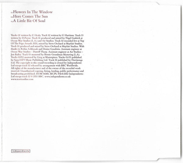 Travis : Flowers In The Window (CD, Single, CD1)
