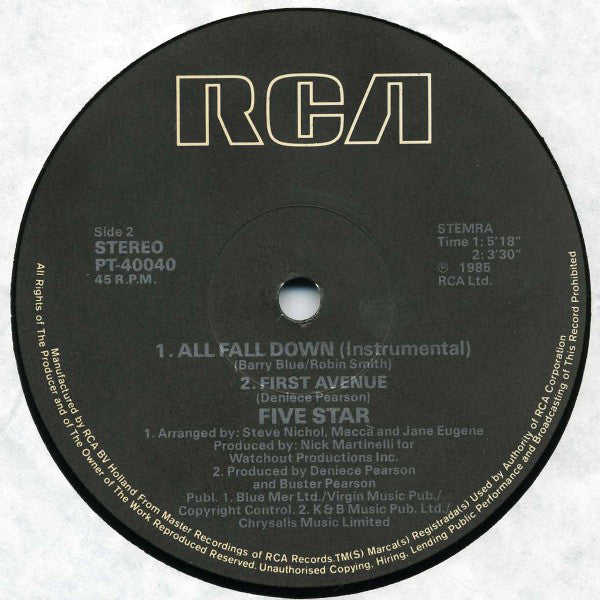 Five Star : All Fall Down (12")