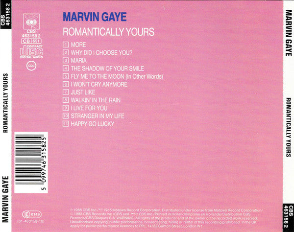 Marvin Gaye : Romantically Yours (CD, Comp)