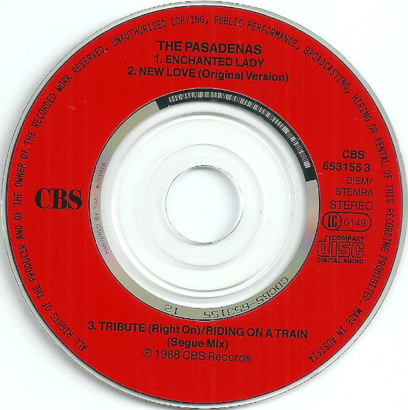 The Pasadenas : Enchanted Lady (CD, Mini, Maxi)