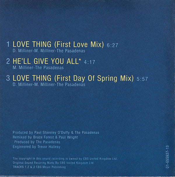 The Pasadenas : Love Thing (CD, Mini, Maxi)