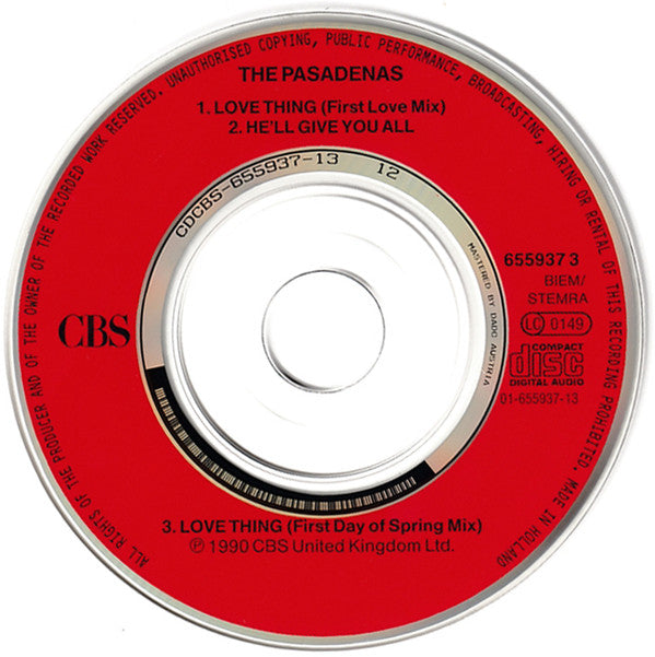 The Pasadenas : Love Thing (CD, Mini, Maxi)