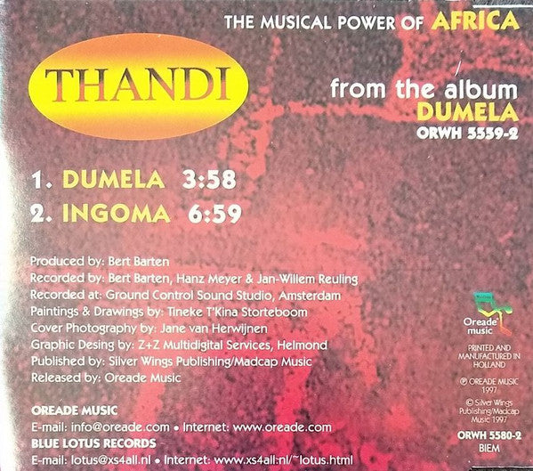 Thandi : Dumela (CD, Maxi)