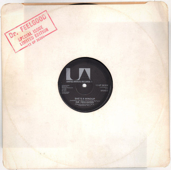 Dr. Feelgood : She's A Windup (12", Single, Ltd, S/Edition)