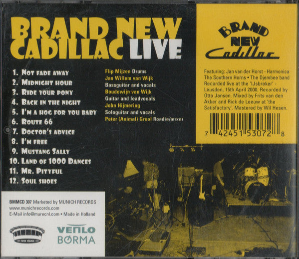 Brand New Cadillac : Live (CD, Album)