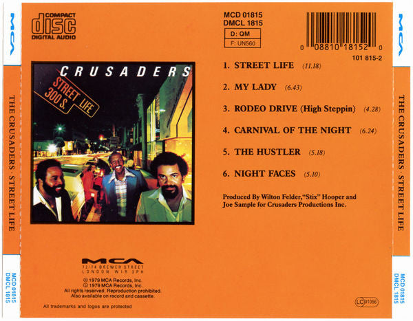 The Crusaders : Street Life (CD, Album, RE)