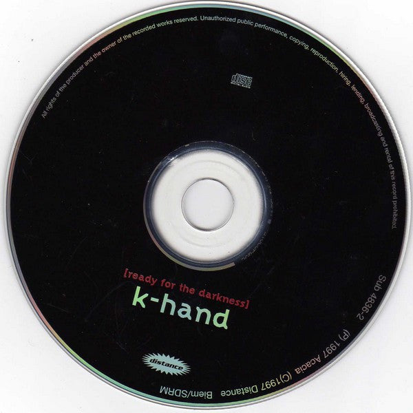 Kelli Hand : Ready For The Darkness (CD, Album)