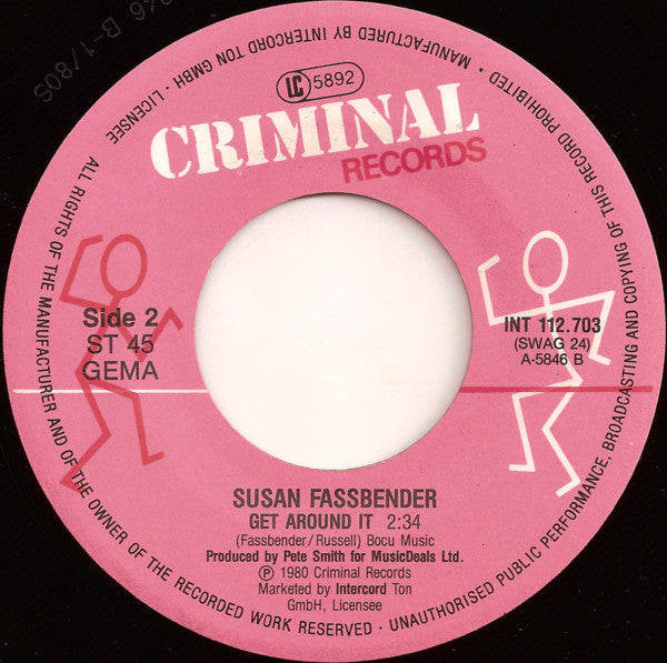 Susan Fassbender : Twilight Café (7", Single)