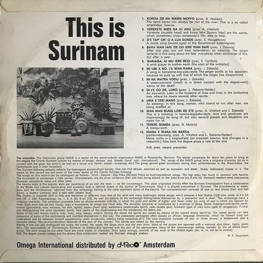 N.A.K.S. : Dit Is Suriname (LP)