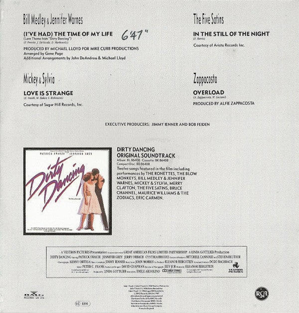 Bill Medley & Jennifer Warnes : (I've Had) The Time Of My Life (CD, Single)
