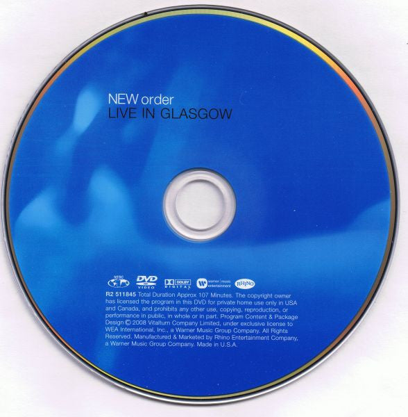 New Order : Live In Glasgow (2xDVD-V, NTSC)