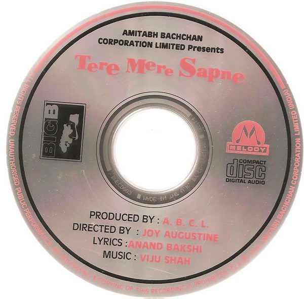 Viju Shah, Anand Bakshi : Tere Mere Sapne (CD)