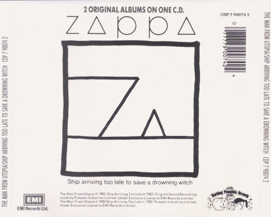 Zappa* : The Man From Utopia / Ship Arriving Too Late To Save A Drowning Witch (CD, Comp)