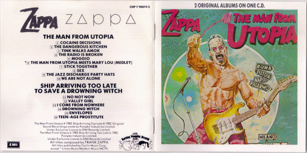 Zappa* : The Man From Utopia / Ship Arriving Too Late To Save A Drowning Witch (CD, Comp)