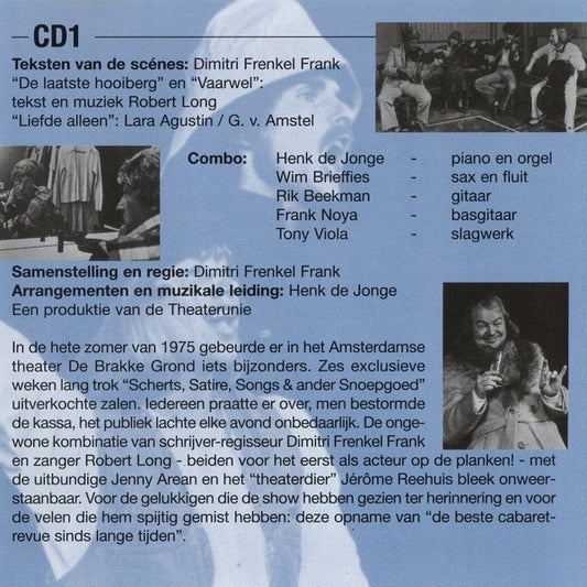 Jenny Arean, Robert Long, Jérôme Reehuis En Dimitri Frenkel Frank : De Complete Scherts Satire Songs & Ander Snoepgoed Op 2CD's (2xCD, Comp)