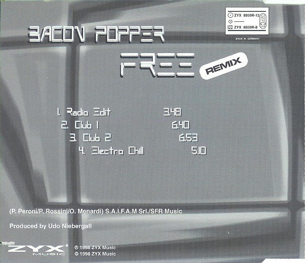 Bacon Popper : Free (Remix) (CD, Maxi)