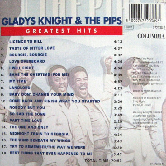 Gladys Knight And The Pips : Greatest Hits (2xCD, Comp)