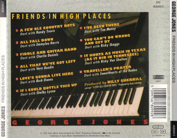 George Jones (2) : Friends In High Places (CD, Album)