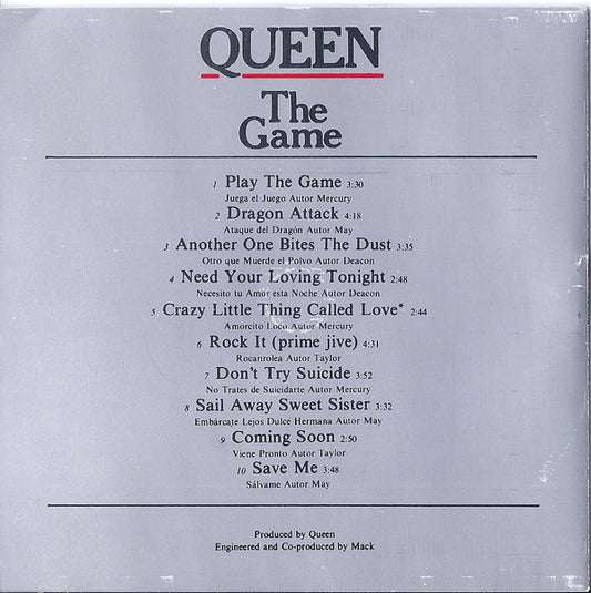 Queen : The Game (CD, Album, RE)