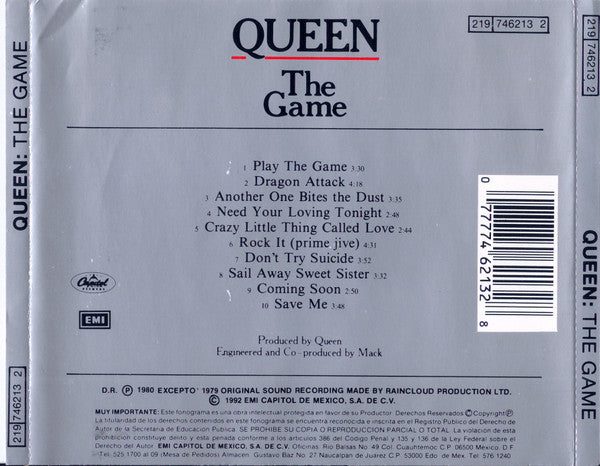 Queen : The Game (CD, Album, RE)