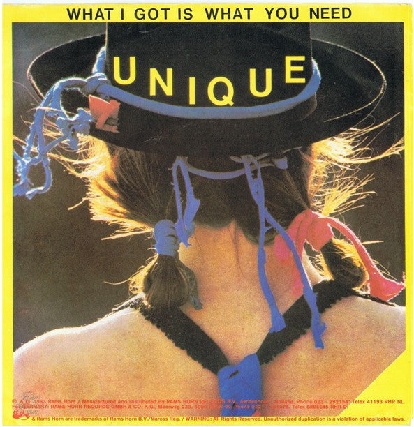 Unique (5) : What I Got Is What You Need (7", Single)