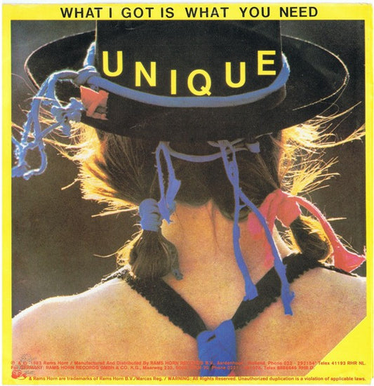 Unique (5) : What I Got Is What You Need (7", Single)