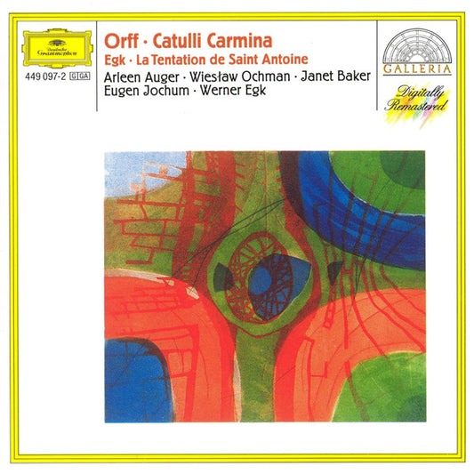 Carl Orff / Werner Egk : Catulli Carmina / La Tentation De Saint Antoine (CD, Comp, RM)