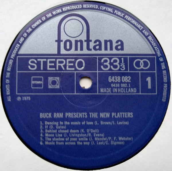 Buck Ram Presents The Platters : Buck Ram Presents The New Platters (LP, Album)