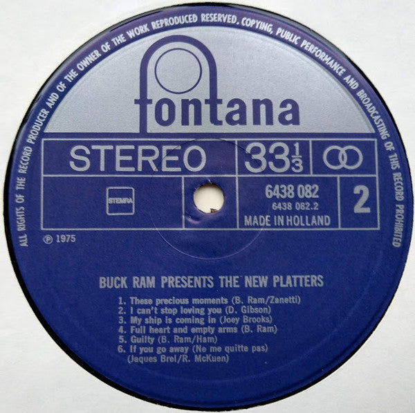 Buck Ram Presents The Platters : Buck Ram Presents The New Platters (LP, Album)