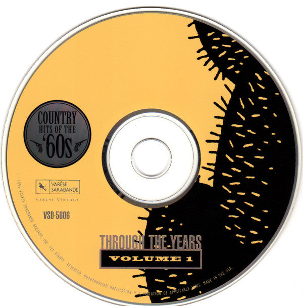 Various : Through The Years: Country Hits of The '60s Volume 1 (CD, Comp)