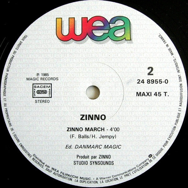 Zinno : What's Your Name? (12", Maxi)