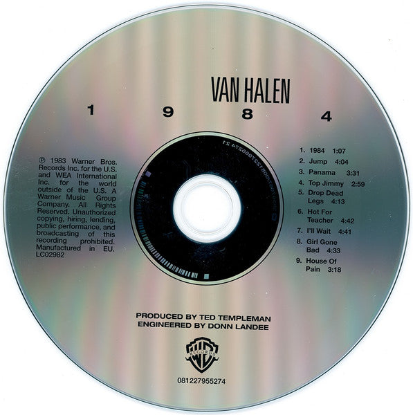 Van Halen : 1984 (CD, Album, RE, RM)