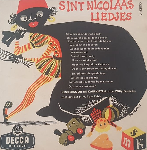 Kinderkoor De Karekieten : Sint Nicolaasliedjes  (7", EP, Mono)