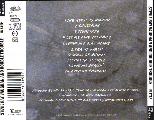 Stevie Ray Vaughan & Double Trouble : In Step (CD, Album)