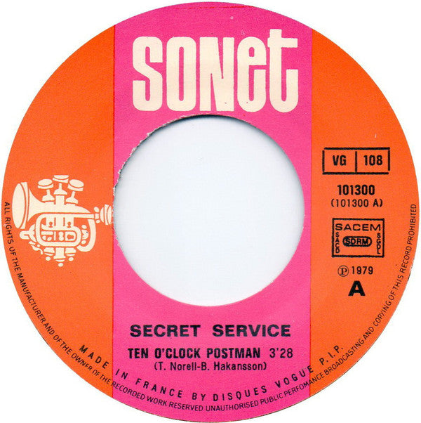 Secret Service : Ten O'Clock Postman (7", Single)