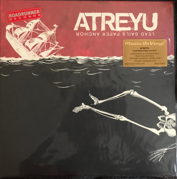 Atreyu : Lead Sails Paper Anchor (LP, Album, Ltd, Num, RE, Red)