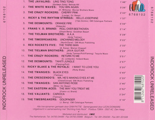 Various : Indorock Unreleased (CD, Album, Comp)