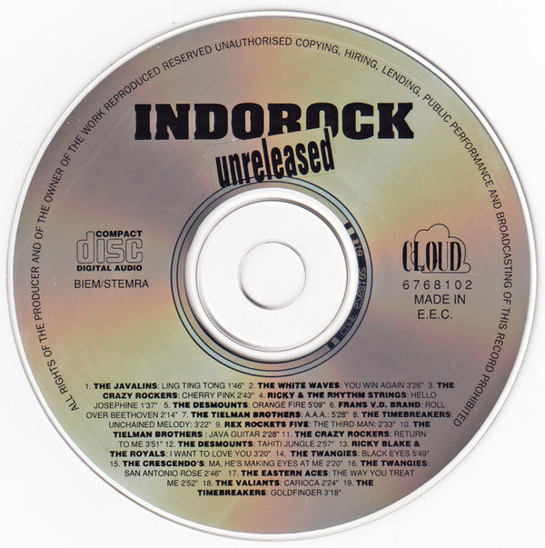 Various : Indorock Unreleased (CD, Album, Comp)