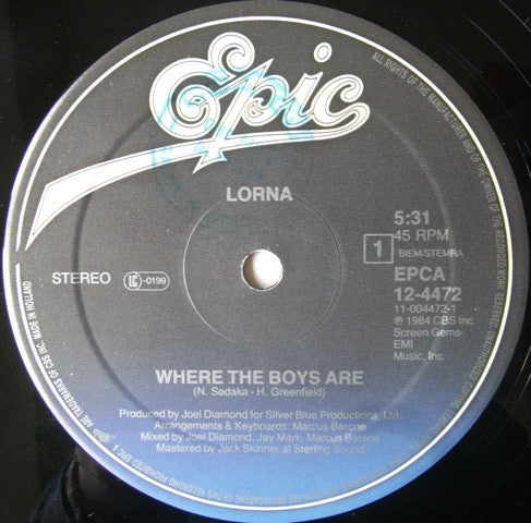 Lorna Luft : Where The Boys Are (12")
