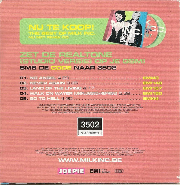 Milk Inc. : Live At Sportpaleis 2006 (CD, Promo)