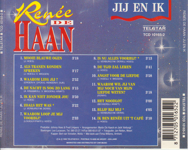 Renée de Haan : Jij En Ik (CD, Advance)