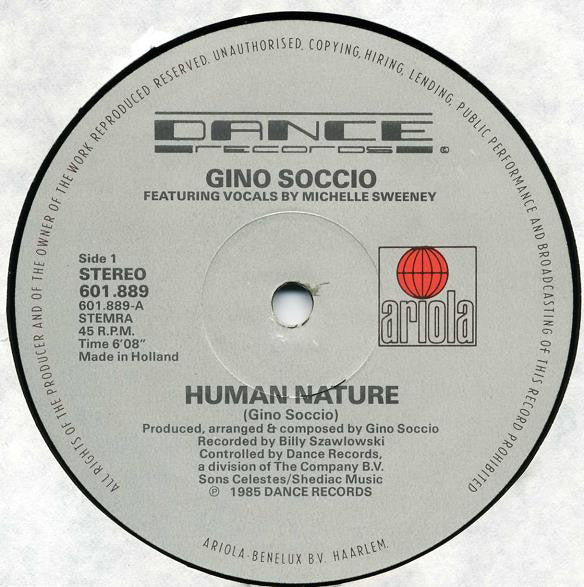 Gino Soccio : Human Nature (Remix) (12")