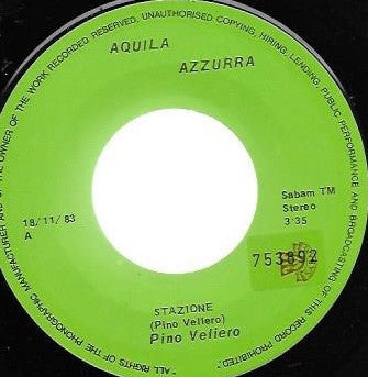 Pino Veliero : Stazione / Un' Altra Strada (7")